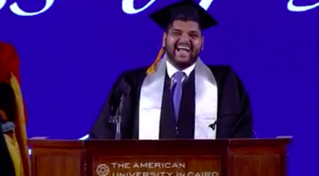 VIDEO: AUC Student Gives the Most Inspirational and Realistic Commencement Speech