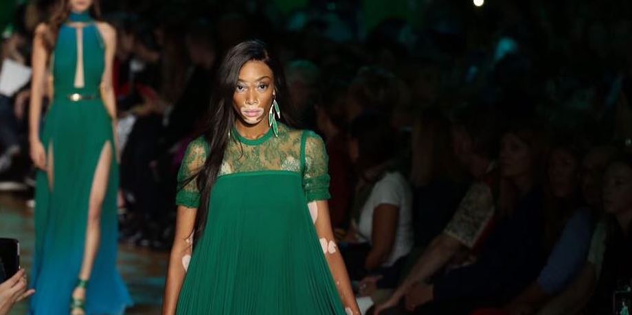 Winnie Harlow Looked Stunning for Elie Saab’s Paris Fashion Week Presentation