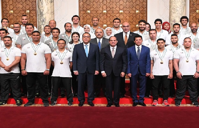 Sisi Honours Egyptian Champions After Their Impressive Performance In The Mediterranean Games