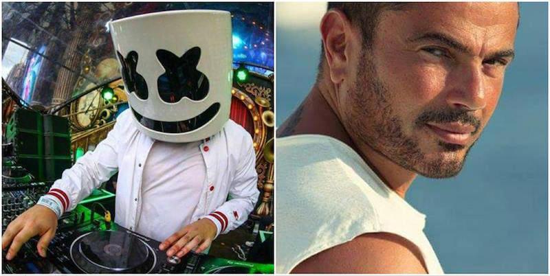 Amr Diab Finally Drops a Teaser of His Song With Marshmello