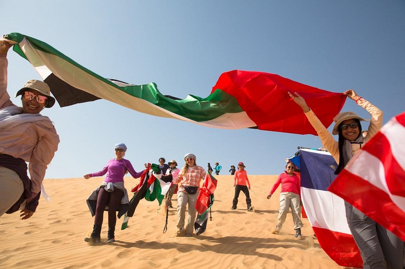 Women Trek 125 Kilometers From Abu Dhabi to Al-Ain to Honor the UAE Heritage!