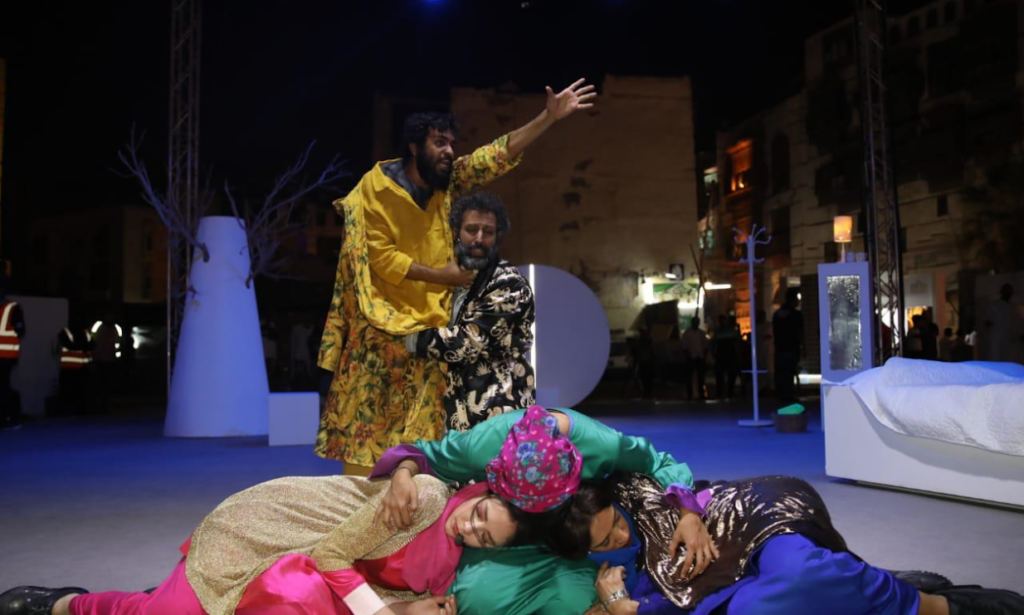 Saudi Women Perform in Jeddah Street Play