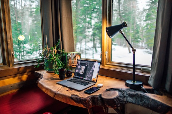 home office-working