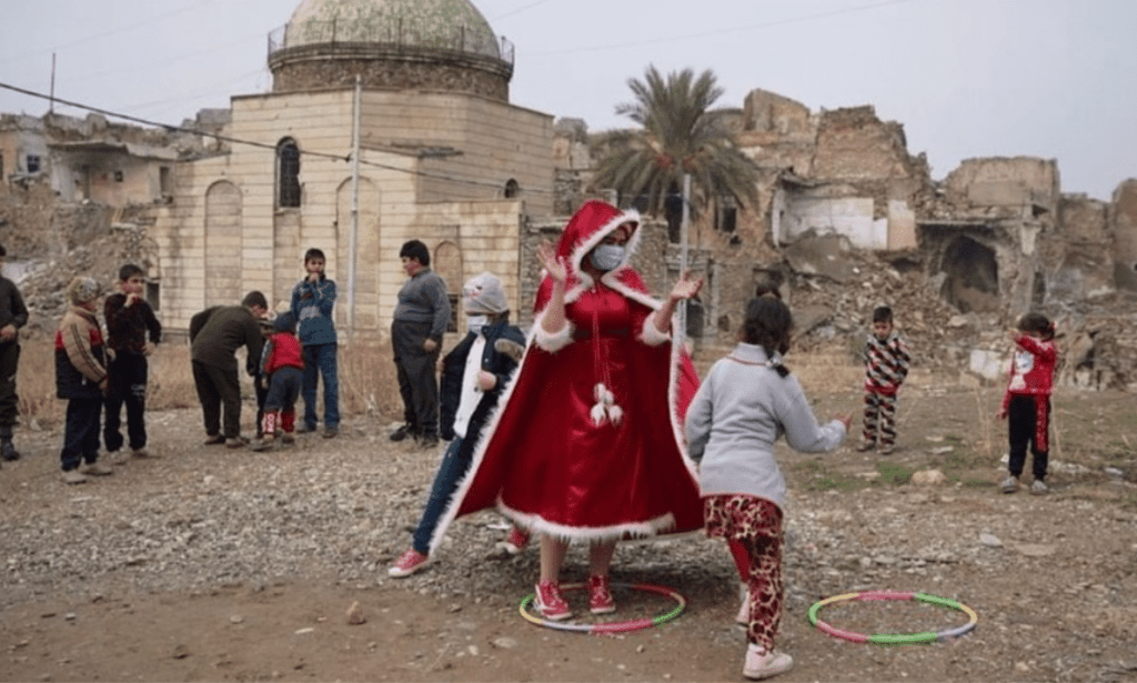 A Scoop of Hope: “Mama Noel” Draws Smiles on the Faces of Mosul’s Children