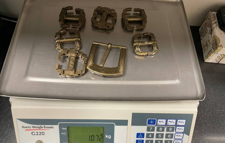Dubai Airport Stops 2 Travelers Smuggling 500,000 AED Worth Of 24K Gold As Buckles