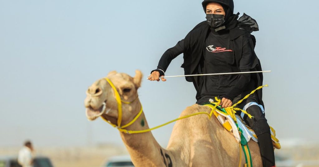 Female Contenders Race Camels In A Historic First In Saudi Arabia