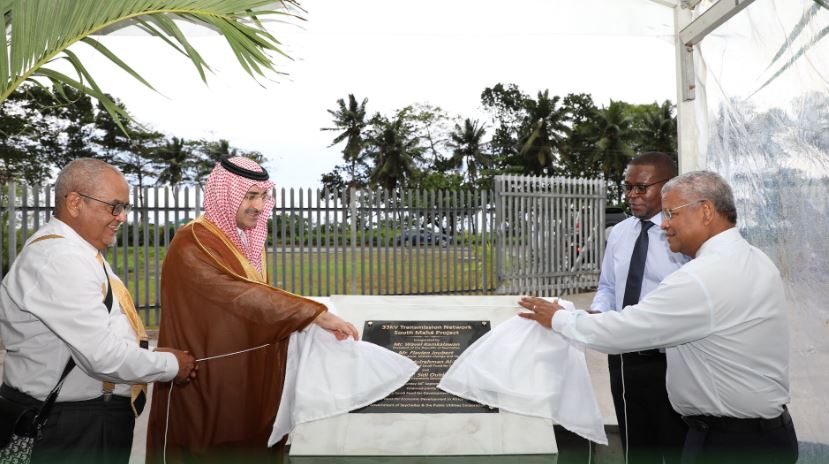 Energy transmission funded by Saudi network launched in Seychelles