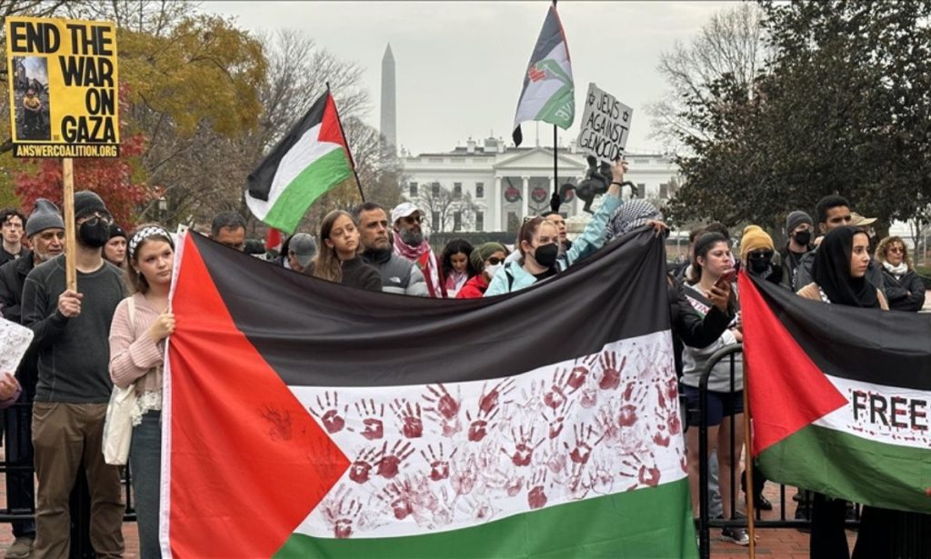 In Pictures: Thousands Of Protesters Rally In D.C & NY To Support ICJ Case