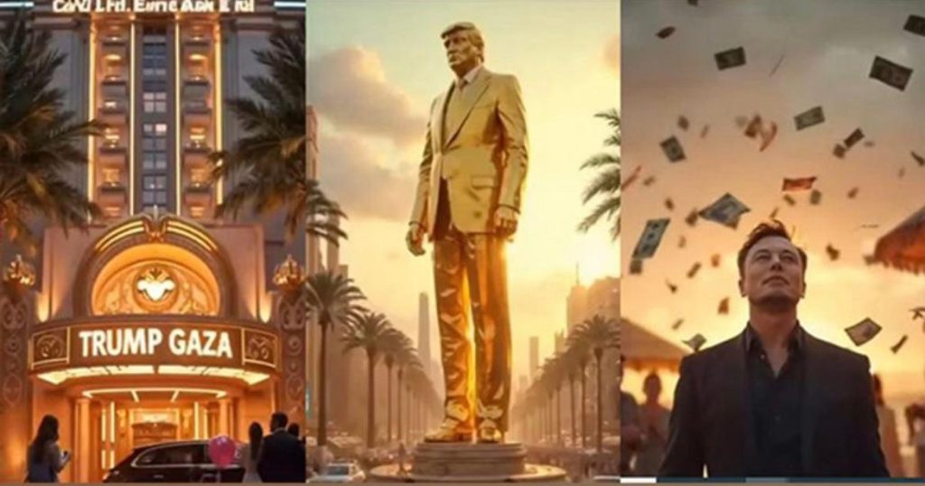 Trump Shares AI-Generated Video Imagining “Trump Gaza” as a Luxury Resort