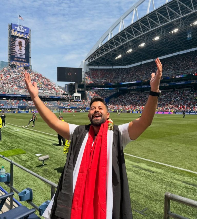 Content Creators Spotted in the Crowd at Egypt vs Belgium